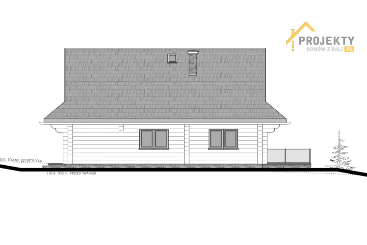 L-327 Dom z bali na skarpie